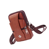 Maxbell Waist Bag Pouch Fanny Pack Waterproof for Running Men Fishing Yellow Brown