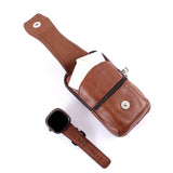 Maxbell Waist Bag Pouch Fanny Pack Waterproof for Running Men Fishing Yellow Brown
