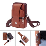 Maxbell Waist Bag Pouch Fanny Pack Waterproof for Running Men Fishing Yellow Brown