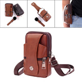 Maxbell Waist Bag Pouch Fanny Pack Waterproof for Running Men Fishing Yellow Brown