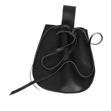 Maxbell Dice Bag Tray Drawstring Belt Pouch for Jewelry Costume Accessories black