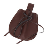 Maxbell Dice Bag Tray Drawstring Belt Pouch for Jewelry Costume Accessories brown