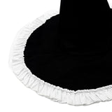 Maxbell Wizard Wide Brim Headgear Pointed Top for Halloween black