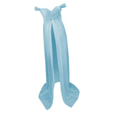 Maxbell Women Maternity Dress Maxi Dress for Photography Props Photoshoot Wedding S Blue