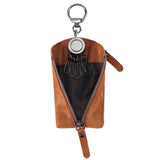 Maxbell PU Leather Waist Key Bag Keychain Case Zipper Closure Purse Multi Function