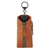Maxbell PU Leather Waist Key Bag Keychain Case Zipper Closure Purse Multi Function