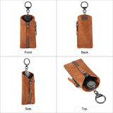 Maxbell PU Leather Waist Key Bag Keychain Case Zipper Closure Purse Multi Function