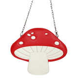Maxbell PU Leather Mushroom Shape Shoulder Bag Tote for School Ladies Women