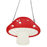 Maxbell PU Leather Mushroom Shape Shoulder Bag Tote for School Ladies Women