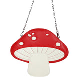 Maxbell PU Leather Mushroom Shape Shoulder Bag Tote for School Ladies Women