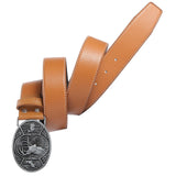 Maxbell Classic PU Leather Belt Strap Waist Belts Waistband Western Cowboy Belt Yellow