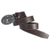 Maxbell Classic PU Leather Belt Strap Waist Belts Waistband Western Cowboy Belt Coffee