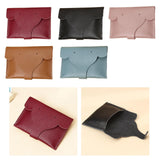 Maxbell Portable Women wallet Holder Snap Button Mens Change Key Case Organizer Red
