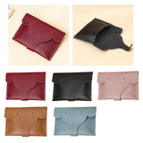 Maxbell Portable Women wallet Holder Snap Button Mens Change Key Case Organizer Red