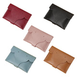 Maxbell Portable Women wallet Holder Snap Button Mens Change Key Case Organizer Red