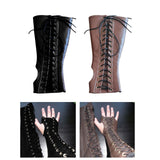 Maxbell Armor Gloves Novelty Cosplay Costume Punk Adult Viking for Halloween black