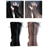 Maxbell Armor Gloves Novelty Cosplay Costume Punk Adult Viking for Halloween black