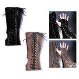 Maxbell Armor Gloves Novelty Cosplay Costume Punk Adult Viking for Halloween black