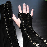 Maxbell Armor Gloves Novelty Cosplay Costume Punk Adult Viking for Halloween black