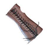 Maxbell Armor Gloves Novelty Cosplay Costume Punk Adult Viking for Halloween brown