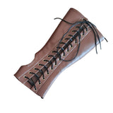 Maxbell Armor Gloves Novelty Cosplay Costume Punk Adult Viking for Halloween brown