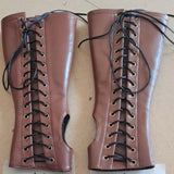Maxbell Armor Gloves Novelty Cosplay Costume Punk Adult Viking for Halloween brown