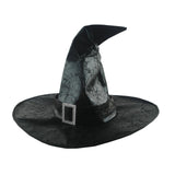 Maxbell Halloween Witches Wizard Hats Wide Brim for Party Halloween Cosplay black