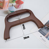 Maxbell Purse Handle Replacement Easy Use Accessor for Shoulder Bag DIY Making Brown