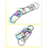 Maxbell Multifunctional Keychains Multitool Key Chain Keyring Women Men Silver