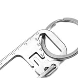 Maxbell Multifunctional Keychains Multitool Key Chain Keyring Women Men Silver