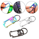 Maxbell Multifunctional Keychains Multitool Key Chain Keyring Women Men Silver