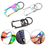 Maxbell Multifunctional Keychains Multitool Key Chain Keyring Women Men Silver
