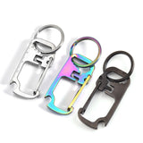 Maxbell Multifunctional Keychains Multitool Key Chain Keyring Women Men Silver