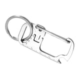 Maxbell Multifunctional Keychains Multitool Key Chain Keyring Women Men Silver