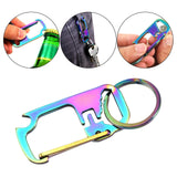 Maxbell Multifunctional Keychains Multitool Key Chain Keyring Women Men Colorful
