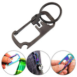 Maxbell Multifunctional Keychains Multitool Key Chain Keyring Women Men Black