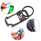 Maxbell Multifunctional Keychains Multitool Key Chain Keyring Women Men Black