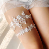 Maxbell 2x Lace Leg Garter Bridal Floral Garters Wedding Garter for Dance