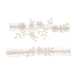Maxbell 2x Lace Leg Garter Bridal Floral Garters Wedding Garter for Dance