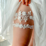 Maxbell 2x Lace Leg Garter Bridal Floral Garters Wedding Garter for Dance