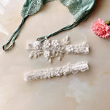 Maxbell 2x Lace Leg Garter Bridal Floral Garters Wedding Garter for Dance