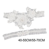 Maxbell 2x Wedding Garter Lace Garter Belt Stretchy Accessories 40cm to 55cm