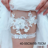 Maxbell 2x Wedding Garter Lace Garter Belt Stretchy Accessories 40cm to 55cm