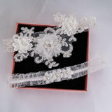 Maxbell 2x Wedding Garter Lace Garter Belt Stretchy Accessories 40cm to 55cm