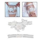 Maxbell 2x Wedding Garter Lace Garter Belt Stretchy Accessories 40cm to 55cm