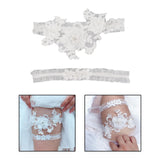 Maxbell 2x Wedding Garter Lace Garter Belt Stretchy Accessories 55cm to 70cm