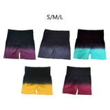 Maxbell Summer Yoga Shorts Elastic Butt Lifting Underwear Sports Shorts for Training Yellow Small