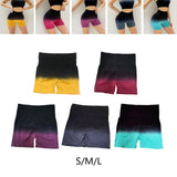 Maxbell Summer Yoga Shorts Elastic Butt Lifting Underwear Sports Shorts for Training Yellow Small