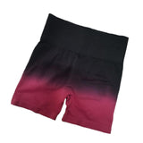 Maxbell Summer Yoga Shorts Elastic Butt Lifting Underwear Sports Shorts for Training Red Small