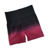Maxbell Summer Yoga Shorts Elastic Butt Lifting Underwear Sports Shorts for Training Red Medium